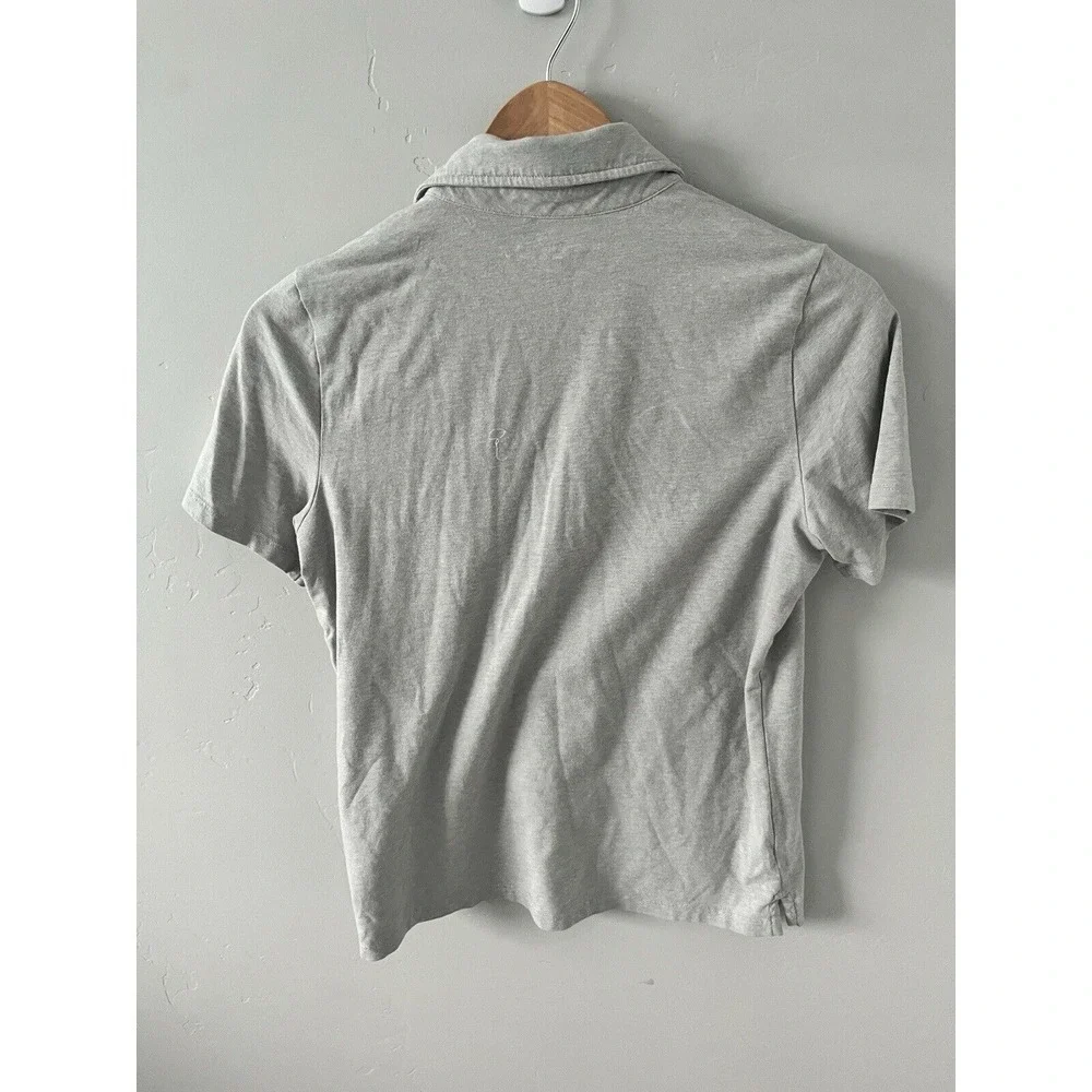 Vineyard Vines Edgartown Grey Solid Polo Shirt Boys Size Large 16‎ Whale